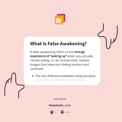 Causes Of False Awakening Dreams