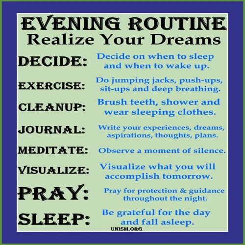 Establishing A Bedtime Routine