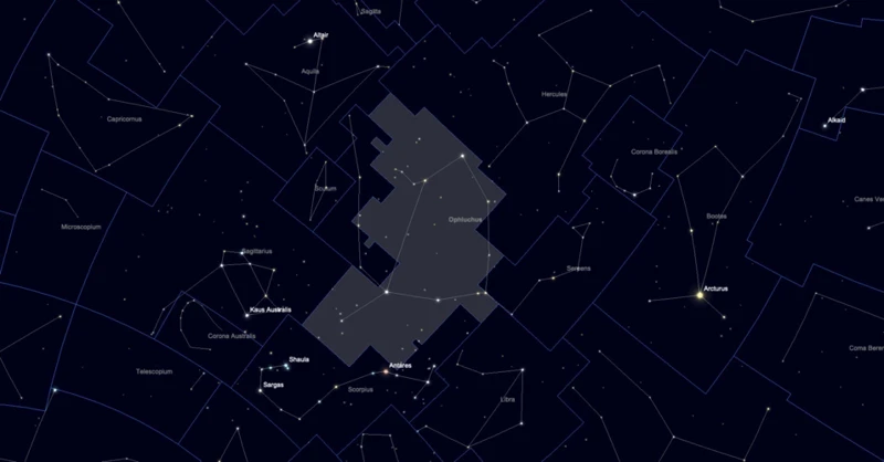 Exploring Ophiuchus In The Night Sky