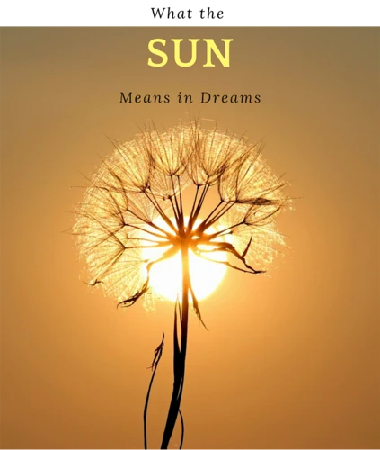Sun Symbolism In Dreams
