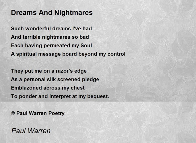 The Nature Of Nightmares