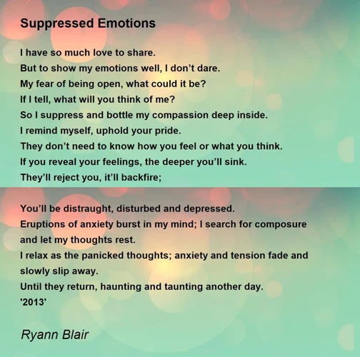 Understanding Suppressed Emotions