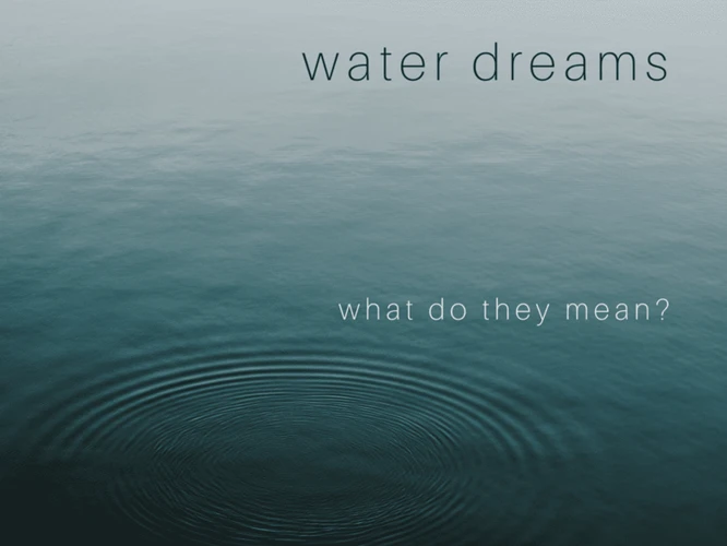 Water As A Symbol In Dreams