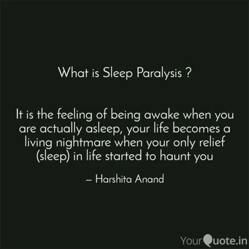 What Is Sleep Paralysis?